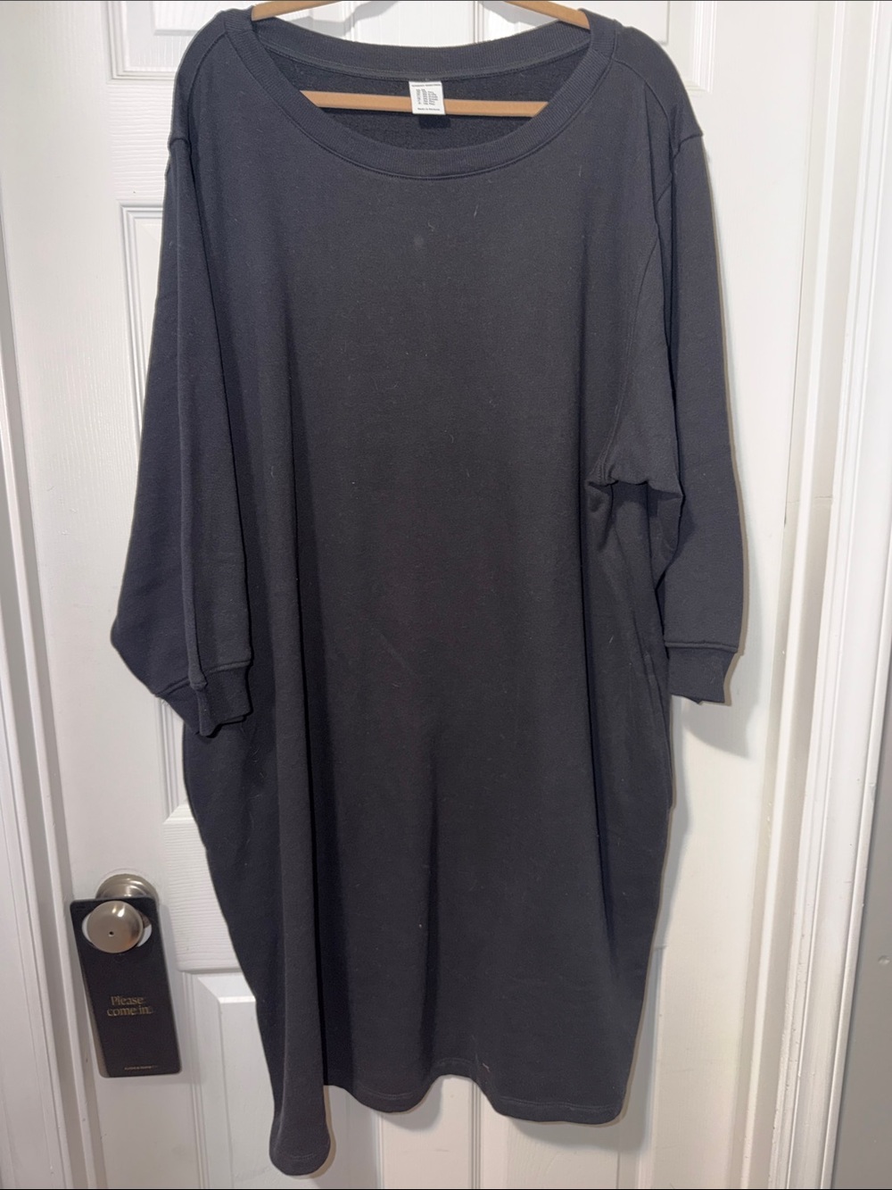Amazon Essentials Black Long Sleeve Oversized Dress
